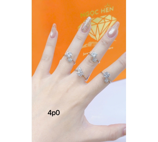 Nhẫn 610 Mẫu Trắng 38