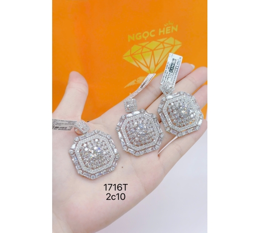 Bông Tai Vàng 610 Mẫu Trắng 12