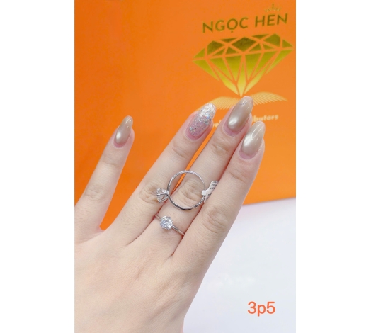 Nhẫn 610 Mẫu Trắng 77